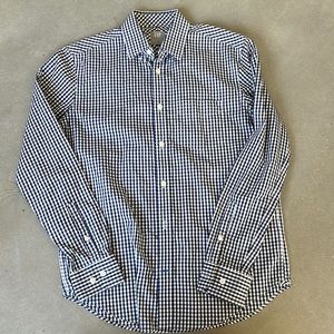 Gap Gingham Blue long Sleeve
